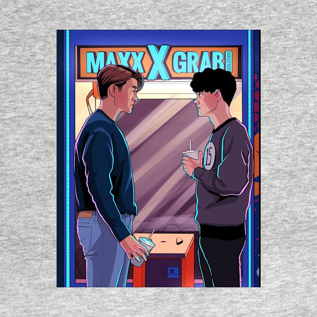 Nick and Charlie- Heartstopper arcade single drawing by daddymactinus